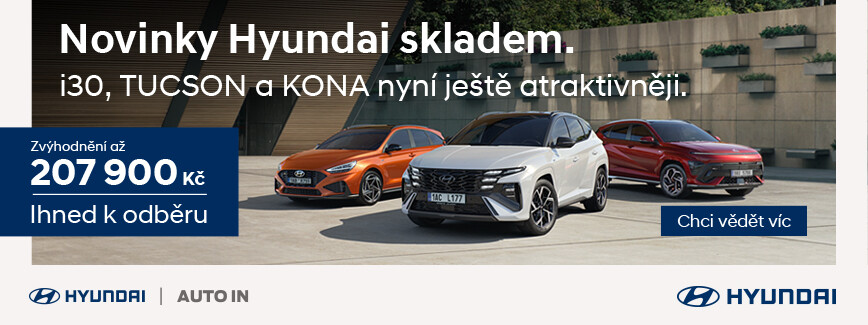 Hyundai skladem - zvýhodnění až 207 900 Kč