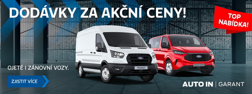 Ojeté dodávky za akční ceny