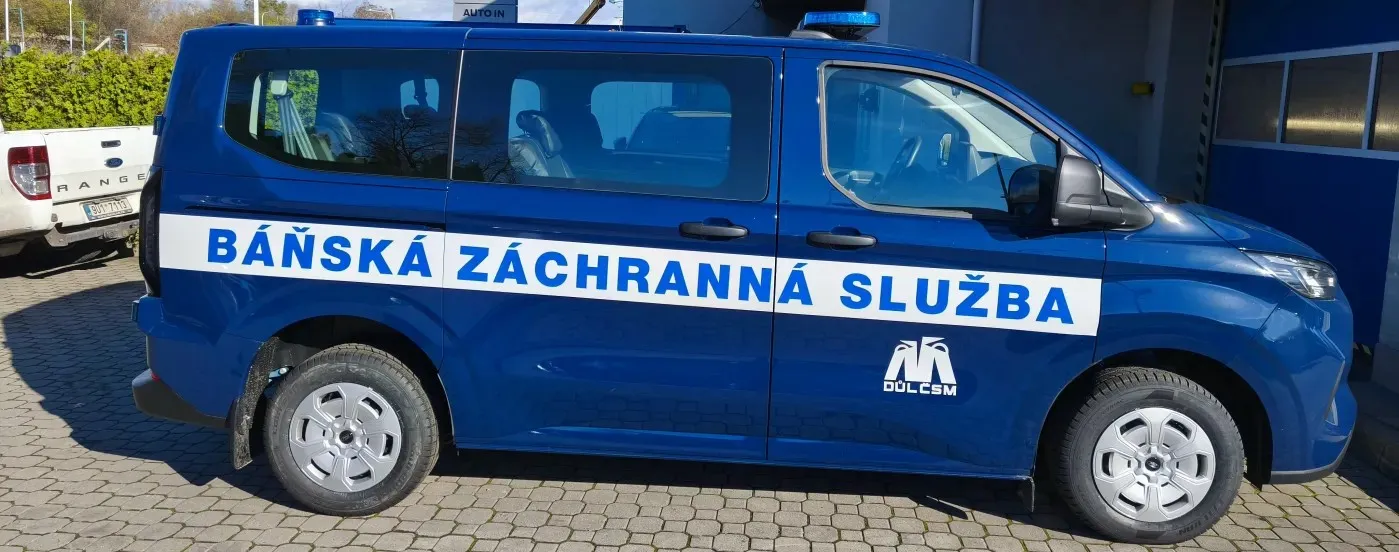 vozidlo báňských záchranářů