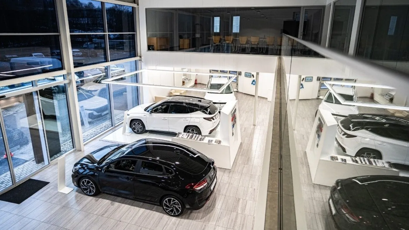 Interiér pobočky AUTO IN Hyundai Ústí nad Labem